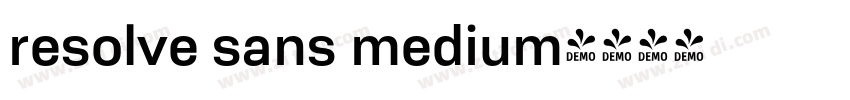 resolve sans medium字体转换